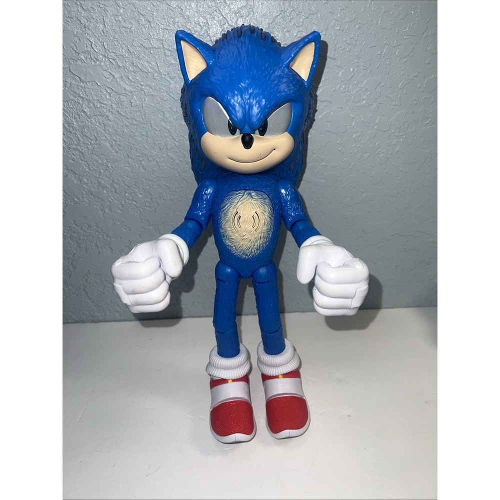 Sonic the Hedgehog 3 Ultimate Talking Sonic Figure 13" Works 3AAA Batteries